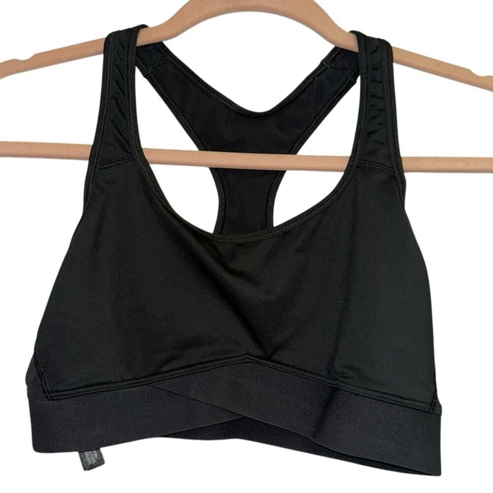 Victoria Sport The Player Sports Bra Small Black Mesh Racerback